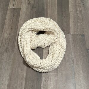 Cozy Cream Knit Infinity Scarf
